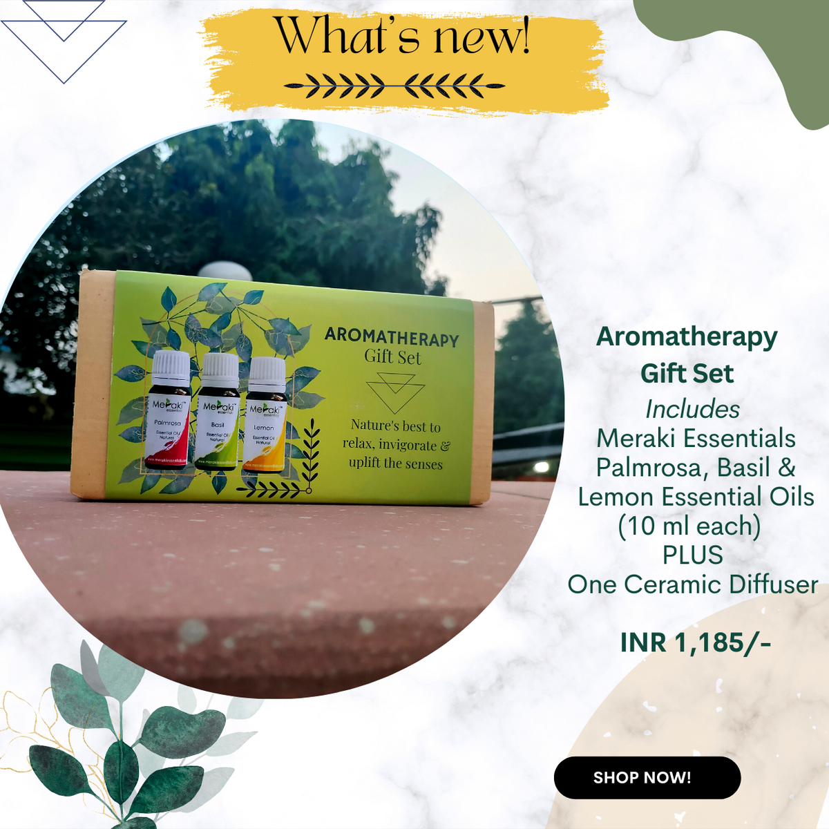 Aromatherapy Gift Set 2301 Meraki Essentials