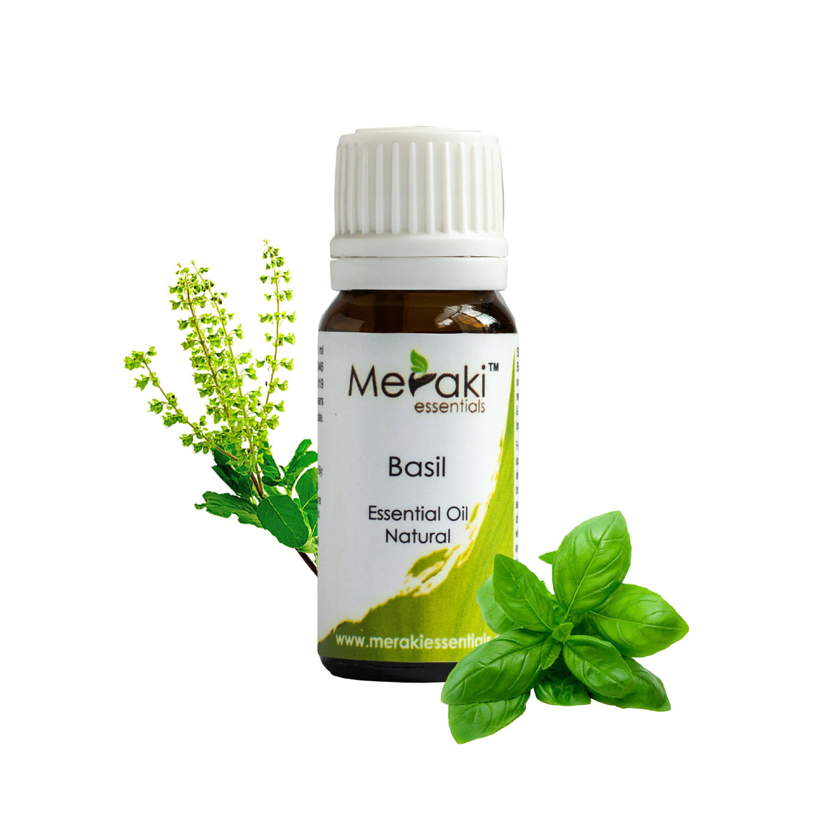 100 Pure Natural Basil Essential Oil Meraki Essentials