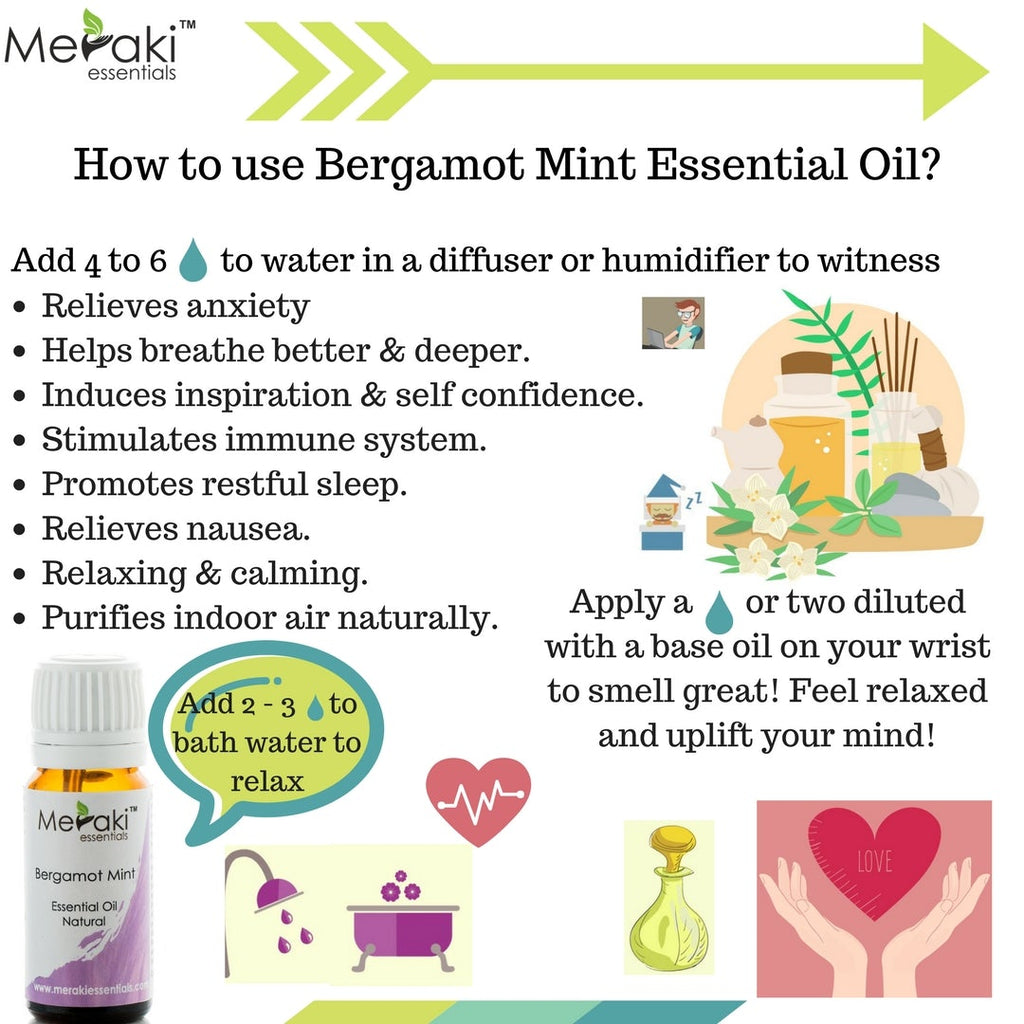 Bergamot Mint Essential Oil uses